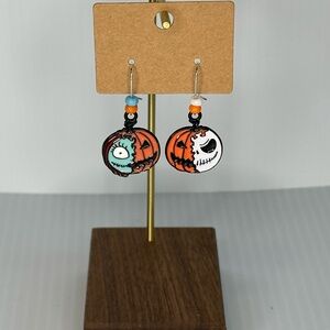 Jack & Sally Pumpkin Earrings